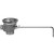 Fisher 22411 - DrainKing Waste Valve with Locking Basket Strainer and Overflow Body