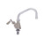 Fisher - 58017 - Single Deck Mounted Faucet, 8-inch Swing Spout and Lever Handles 