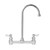 Fisher - 13307 - 8-inch Backsplash Mounted Faucet - 12-inch Rigid Gooseneck Spout