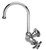 T&S Brass B-0312 Single Pantry Faucet, Wall Mount, Swivel Gooseneck, Four-Arm Handle
