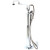 T&S Brass - B-0183 - Kettle Kaddy, 18-inch Double Joint Noz., Spray Valve & Hose, Vac. Breaker, Hot & Cold Controls