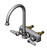 T&S Brass - B-1145 - Workboard Faucet, Wall Mount, 3-1/2-inch Centers, Swivel Gooseneck, Lever Handles