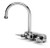 T&S Brass - B-1146 - Workboard Faucet, Wall Mount, 4-inch Centers, Swivel Gooseneck, Lever Handles