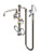 T&S Brass - B-0602 - Single Hole Deck Mount Mixing Faucet - Add-On-Faucet - 12-inch VB.SW.NZL, 60-inch Hose, Hook NZL