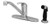 T&S Brass - B-2730 - Single Lever Faucet w/ Sidespray, 9-inch Spout, Swivel Base, Flexible Supplies, 10-inch Deckplate