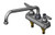 T&S Brass - B-1102 - Workboard Faucet, Deck Mount, 3-1/2-inch Centers, 10-inch Swing Nozzle, Lever Handles