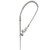 T&S Brass - B-2250 - Pre-Rinse Assembly, 44-inch Stainless Steel Hose, Self Closing Squeeze Valve, 24-inch Riser