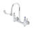 T&S Brass - B-0353 - Medical Faucet, Wall Mount, 8-inch Centers, Rigid Gooseneck, 6-inch Wrist Handles, Built-In Stops