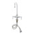 T&S Brass - B-0302 - Double Pantry Faucet, Single Hole Base, 4-inch Spreader, Gooseneck, Vandal Resistant Aerator