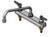 T&S Brass - B-1124 - Workboard Faucet, Deck Mount, 8-inch Centers, 12-inch Swing Nozzle, Lever Handles, 2.2 GPM Aerator