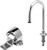 T&S Brass - B-2464 - Single Pedal Valve and Dummy Rigid Gooseneck w/Rosespray