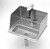 T&S Brass - B-1235 - Glass Filler Water Station, Pedestal Glass Filler, Drip Pan with Splash Guard