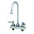 T&S Brass - B-1140 - Workboard Faucet, Deck Mount, 3-1/2-inch Centers, Swivel Gooseneck, Lever Handles