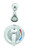 T&S Brass B-3201 Pressure Balance Mixing Valve W/ Adjustable Temperature Limit Stop, Cover Plate