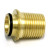Rohl 4415-0330 Brass Adaptor Tailpiece Only To Convert The Rmv-1 Pressure Balance Rough Valve Without Diverter Into A Four Port Valve For Use With External Diverter Like