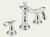 Delta Victorian: Two Handle Widespread Lavatory Faucet - 3555LF-216