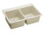 Elkay - ELG3322BQ0 - E-Granite Top Mounted Double Bowl Sink, Bisque