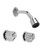 Gerber 46-220-83-G Two Handle Shower Faucet, 6 inch Centers with Compression Style Stems, IPS/Sweat, Sliding Sleeve Escutcheons and Metal Handles