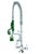 Krowne 18-506L Royal Series Single Hole Deck Mount Space Saver Pre-Rinse with Add-On Faucet, 6-inch Spout, Low Lead
