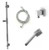 Jaclo 873-476-701 CUBICA Hand Shower and Wall Bar Kit with Round Hose - With Supply Elbow