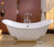 Cheviot 2148W-AB - REGENCY TUB-PAINTED WHITE-ANTIQUE BRONZE FEET