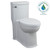 American Standard 2891128.020 Boulevard FloWise Right Height Elongated One-Piece 1.28 gpf Toilet (White)