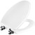 126MBSL 000 - Mayfair Benton Elongated Enameled Wood Toilet Seat, White