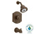American Standard T415502.224 Portsmouth FloWise Pressure Balance Bath / Shower Trim w/ Square Escutcheon (Oil Rubbed Bronze)