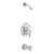 Gerber D510022LSTC Antioch 1H Tub & Shower Trim Kit & Treysta Cartridge w/ Diverter on Spout Less Showerhead Chrome