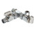 Dahl E33-6001 - 5/8 OD x 3/8 OD x 3/8 OD Comp, Plated
