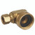 Dahl 620-31-04F-BAG - 3/8 OD Comp x Female Swivel Hose, Dishwasher Elbow, Rough Brass