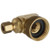 Dahl 620-30-04F-BAG - 1/4 OD Comp x Female Swivel Hose, Rough Brass