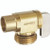 Dahl 621-13-04-BAG - 1/2 Female Solder x Male Hose, Rough Brass
