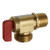 Dahl 624-01-04-BAG - 1/2 MIP or 1/2 Female Solder x Male Hose, Red Handle, Rough Brass