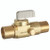 Dahl 521-13-13D-BAG - 1/2 Female Solder x 1/2 Female Solder w/Drain, Rough Brass