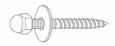 Combo Plated Steel Closet Screws