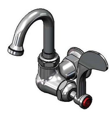 Central Brass Two-Handle Leg Tub Faucet - Polished Chrome 2-Hole 3-3/8" Installation