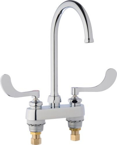 Chicago Faucets 895-GN6FCXK-317AB 895 6" ridged/swing gooseneck 1.5GPM ...