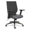 Alera Eb-t Series Synchro Mid-back Flip-arm Chair, Supports Up To 275 Lbs, Black Seat/black Back, Black Base