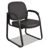 Alera Genaro Series Half-back Sled Base Guest Chair, 24.63" X 26.63" X 34", Black Seat/black Back, Black Base - IVSALERL43C16