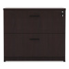 Alera Valencia Series Two Drawer Lateral File, 34w X 22.75d X 29.5h, Mahogany