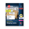 Waterproof Shipping Labels With Trueblock And Sure Feed, Laser Printers, 2 X 4, White, 10/sheet, 50 Sheets/pack