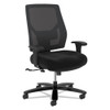 Crio Big And Tall Mid-back Task Chair, Supports Up To 450 Lbs., Black Seat/black Back, Black Base