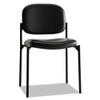 Vl606 Stacking Guest Chair Without Arms, Black Seat/black Back, Black Base