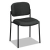 Vl606 Stacking Guest Chair Without Arms, Charcoal Seat/charcoal Back, Black Base