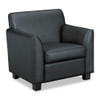 Circulate Reception Seating Club Chair, 33" X 28.75" X 32", Black Seat/black Back, Black Base