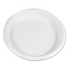 Hi-impact Plastic Dinnerware, Plate, 10" Diameter, White, 500/carton