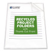 Poly Project Folders, Letter Size, Clear, 25/box