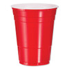 Solo Plastic Party Cold Cups, 16oz, Red, 50/bag, 20 Bags/carton