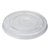 Cold Drink Cup Lids, Fits 16 Oz Plastic Cold Cups, Clear, 100/sleeve, 10 Sleeves/carton